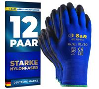 Gants de travail S&R pour hommes, gants de travail, gants de jardin, gants de protection, gants pour mécaniciens, gants de montage, gants de sécurité, gants de protection au travail, gants de travail