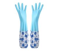 Gants de Vaisselle Doublés Flanelle Extra Longs Élastiques Hiver | Manchettes extra longues, Contenu 1 paire, Doublure polaire chaude, Bordure de manche élastique