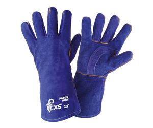 Gants en cuir renforcé idéal pour les barbecues, gants le jardinage - CXS PATON BLUE - protègent les mains de la chaleur, taille 11