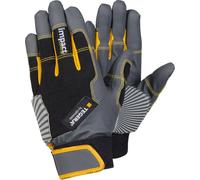 Gants en cuir synthétique TEGERA 9185 | 1 paire gris, Cat.II, 0021X, taille 8