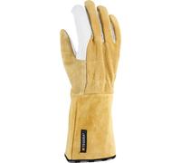Gants en cuir TEGERA 118A | 12 paires jaunes, Cat.III, 3121X, taille 11