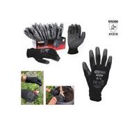 KS Tools Gants de protection 310.0470 – microfibres noirs – 12 paires Taille 9