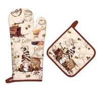 Gants et Manique Cuisine Peints à la Main