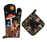 Gants et Manique Cuisine Peints à la Main