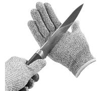 Gants métalliques en fil métallique résistant aux coupures de niveau 5, gants de cuisine pour boucher des huîtres, gants de sécurité pour le jardinage des poissons M 1Pair