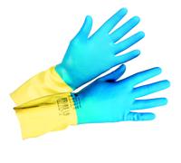 Gants protection chimique Mapa Alto 405 Activated bleu/jaune taille 7, lot de 10 paires
