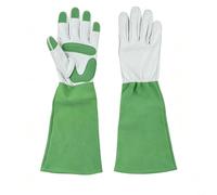 Gants Soudeur Bovin Résistants Chaleur 46cm Gants Soudeur Bovin(L) | de vache , protection anti-épines, manchette longue 45cm, pour idéal rosiers, usage jardin