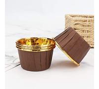 : GaoBangM Lot de 50 caissettes à cupcakes, muffins (café)