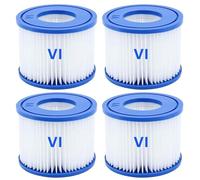 GAODA VI Lot de 4 cartouches filtrantes pour Bestway piscine Flowclear Filtre de rechange pour Lay-Z-Spa pour Miami pour Monaco Taille 6-58323