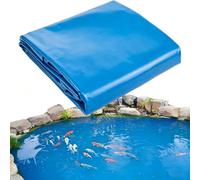 Gaommini Bâche de Bassin en Plastique polyéthylène Bleu - 3x4M 4x6M 5x8M 7X10M, Revêtement d'étang Flexibles, Membrane résistante à l'humidité, bâche de sous-Couche imperméable(2x7m)