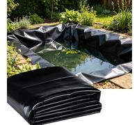 Gaommini Bâche pour Bassin Membrane imperméable 3x4m, 4x6m, 5x8m, 7x10m, Revêtement d'étang en polyéthylène HDPE Durable, sous-Couche Ultra-résistante pour Jardins Aquatiques extérieurs(3x3m)