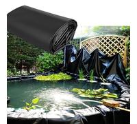 Gaommini Bâche Souple Noire pour Bassin, sous-Couche Ultra-résistante Revêtement d'étang en Plastique 4x6m 5x8m 7x10m, Membrane Anti-humidité | Bâche en polyéthylène imperméable pour Bassin(5x8m)