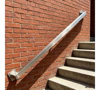 Gaommini Barre d'appui extérieure | Main Courante Murale pour Rampe d'escalier, rampes en Acier Inoxydable | Mains courantes de 1 à 20 Pieds pour Couloir de terrasse de Porche intérieur(60cm)