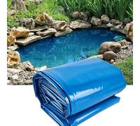 Gaommini Bleu Bâche pour Bassin Imperméable Revêtement d'étang Film Membrane pour Bassin, Bâches préformées d'extérieur pour bassins de Jardin, bassins à Poissons et Jeux d'eau(3x12m)