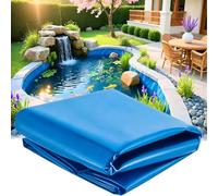 Gaommini Membrane de Piscine de Jardin revêtement d'étang en HDPE Durable pour étangs à Poissons Jardin d'eau, bâche d'étang en Caoutchouc sous-Couche Robuste 2x3m 3x5m 4x6m 7x8m 8x10m(6x7m)
