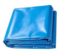 Gaommini Revêtement d'étang à Poissons de Jardin, Bâche Bassin sous-Couche préformée en PEHD Bleu pour étangs extérieurs, Piscine à Poissons Koi, Fontaine, Cascade, Membrane imperméable(6x8m)