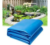 Gaommini Revêtement d'étang d'extérieur, Film d'étanchéité pour Bassin à Poissons de Jardin - 3x7m 5x6m 7x8m 8x10m 10x12m; bâche en polyéthylène Bleue pour bassins à koïs et aquaculture(1x8m)