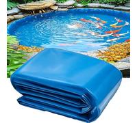 Gaommini Revêtement d'étang renforcé Bleu 2x3m 4x6m 10x10m, Bâche Bassin imperméable sous-Couche Robuste pour étang à Poissons de Jardin extérieur Membrane de Piscine en Film de Natation(6x7m)