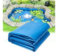 Gaommini Revêtements préformés pour étangs à Poissons de Jardin Revêtement de Bassin Flexible Bleu - 2x3m 4x6m 7x8m 8x10m, Bâche en Plastique résistante à l'humidité de Membrane de Piscine(8x10m)