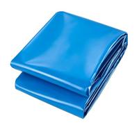 Gaommini sous-Couche de Bâche Bassin à Poissons Bleu 8x12 Pieds, Membrane de Film étanche en PEHD, revêtement d'étang extérieur d'étanchéité pour étangs de carpes koï, Jardins Aquatiques(5x7m)