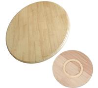 GAONUDAN Plateau de Service de Table tournante en Bois Lazy Susan de 24", 28", 31", 36", 40", Plateau Rond, Plateau Rotatif à 360°, Grande Assiette de Service, Rotation silencieuse et Douce (bûche, 9