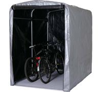 Garage à vélos HWC-N61, garage en film plastique Garage de rangement Tente de garage, alu protection UV imperméable, 201x157x201cm ~ argent