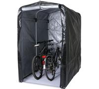Garage à vélos HWC-N61, garage en film plastique Garage de rangement Tente de garage, alu protection UV imperméable, 201x121x201cm ~ anthracite