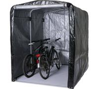 Garage à vélos HWC-N61, garage en film plastique Garage de rangement Tente de garage, alu protection UV imperméable, 201x157x201cm ~ anthracite