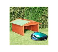 vidaXL Garage pour tondeuse à gazon robot 72x87x50 cm en sapin massif