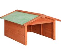 Garage de tondeuse à gazon 72x87x50 cm Bois de sapin solide