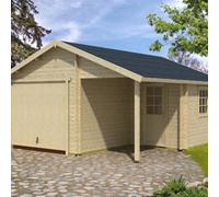 Garage en bois d'épicéa Nevis B
