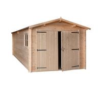 Garage en bois ep 28mm surface utile 17.42m² INT013