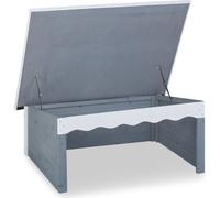 Relaxdays Garage jardin bois pour robot tondeuse