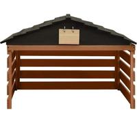 Garage en bois, résistant aux intempéries, adapté aux tondeuses automatiques, 78x74x54 cm