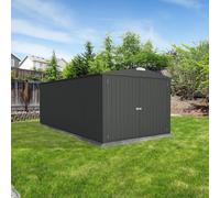 Garage en métal Cerland Melton XL 17,6 m² - Gris Anthracite