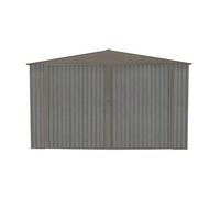 Garage métal aspect bois vieilli 125157 - 18,24 m² - Chalet et Jardin
