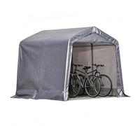 Garage Moto Extérieur, Abri Velo Imperméable et Résistante aux UV avec Portes Zippées Enroulables pour Générateur, Bois, Outils(180cm/70.8in)