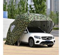 Garage pliable portable robuste avec pare-soleil rétractable | Garage portable robuste avec auvent rétractable pour protection solaire dans les parkings