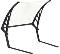 Abri / garage pour tondeuse robot. Toit transparent et relevable. Dimensions monté : profondeur 1 m, largeur 77 cm, hauteur