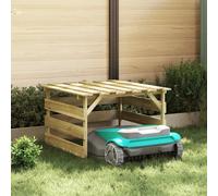 Garage pour tondeuse à gazon Marron 84 x 80 x 56 cm vidaXL