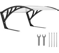 Garage pour tondeuse robot DOMUS, résistant aux intempéries, 81 x 100 x 48 cm - blanc transparent