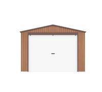 Garage pour voiture avec charnière en acier galvanisé 338 x 576 x H 243 cm effet bois chêne - 19,5 m²
