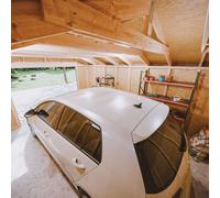 Garage qualité premium 21 m²- l378xl648 cm - marron