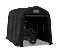 Garage tente moto MG1 PVC 550 g noir 1,6 x 2,5 x 1,95 m - structure acier galvanisé Ø32 mm