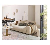 Lisa design – Canapé droit Garance – 3 places – velours côtelé – Beige