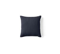 Garance - coussin - en velours côtelé - 40x40 cm - Bleu nuit