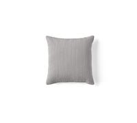 Garance - coussin - en velours côtelé - 40x40 cm - Gris clair