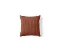 Garance - coussin - en velours côtelé - 40x40 cm - Terracotta