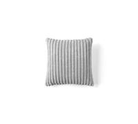Garance - coussin - en velours côtelé grosses côtes - 40x40 cm - Gris clair