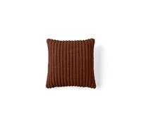 Garance - coussin - en velours côtelé grosses côtes - 40x40 cm - Terracotta